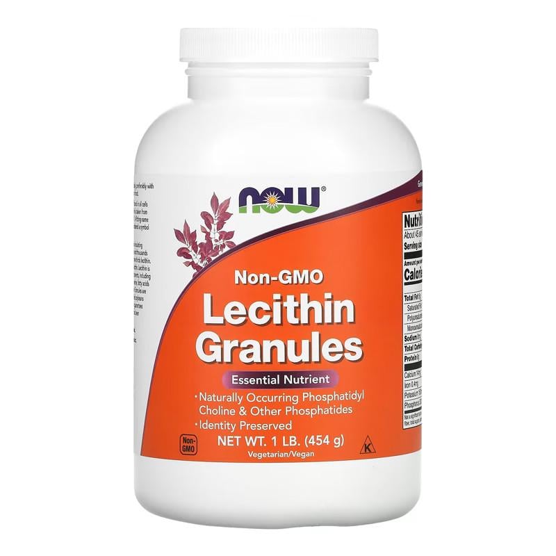 Лецитин у гранулах NOW Lecithin Granules Non-GMO 454 г (18937-01)