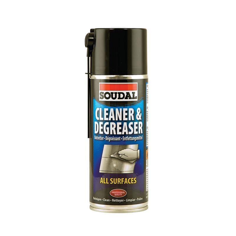 Аерозоль для очищення і знежирення поверхонь SOUDAL Cleaner & Degreaser 400 мл 3 шт. Безбарвний (0000900000001000CD)