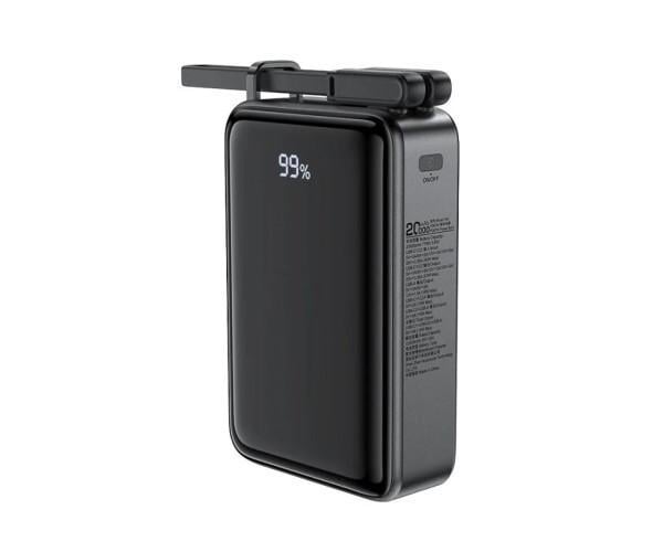 Внешний аккумулятор Acefast M14 PD20W with cable Type-C 20000mAh Black Внешний аккумулятор Acefast M14 PD20W with cable Type-C 20000mAh Black