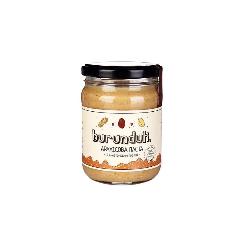 Арахисовая паста Бурундук с кусочками орехов 250 г (26358265)