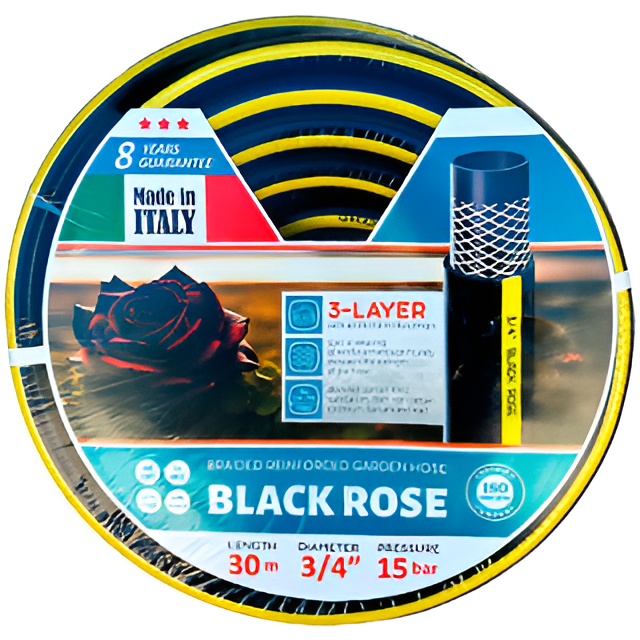 Шланг армированный Hose Black Rose 3/4" 30 м (SQ-1047985) - фото 1