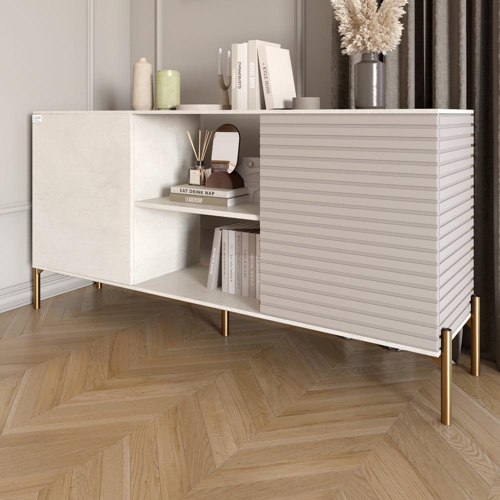 Комод открытый Lion Грей на золотых металлических ножках Бетон Style/Кашемир (000-000-2010) - фото 1 Комод открытый Lion Грей на золотых металлических ножках Бетон Style/Кашемир (000-000-2010) - фото 1