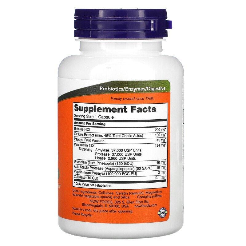 Комплекс ферментів NOW Foods Super Enzymes 90 капсул (933560884) - фото 2