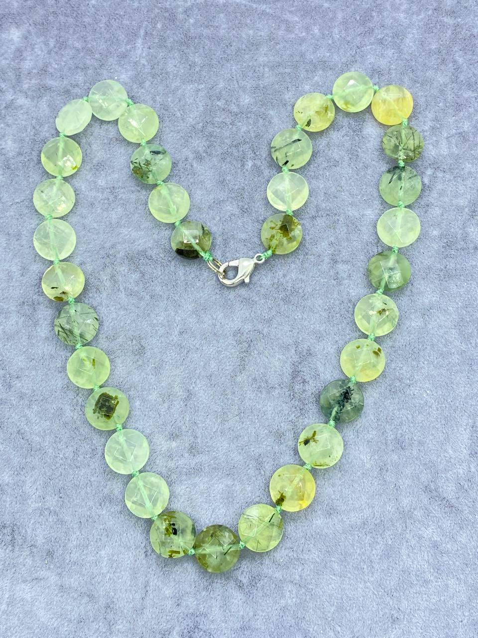 Бусы пренит 44 см Зеленый (10011)