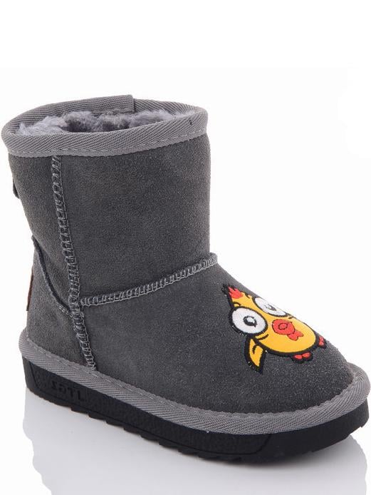 Угги кожаные Paliament B20956-3 р. 25 Серый (99265)