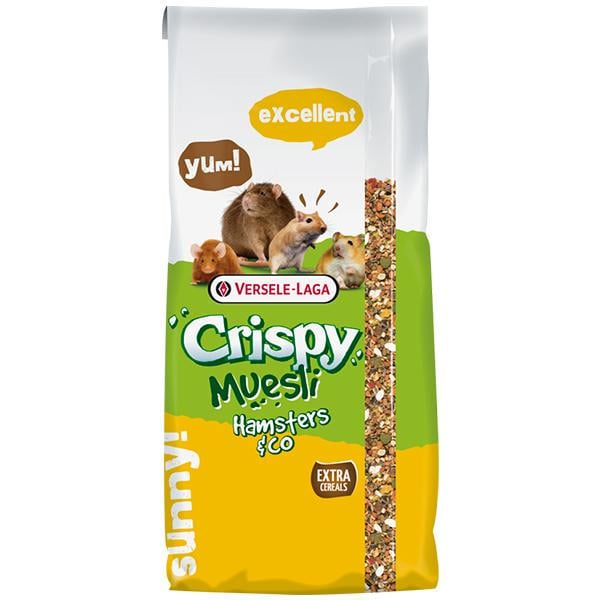 Корм для хомяков/крыс/мышей Versele-Laga Crispy Muesli Hamster мюсли 20 кг (611692)
