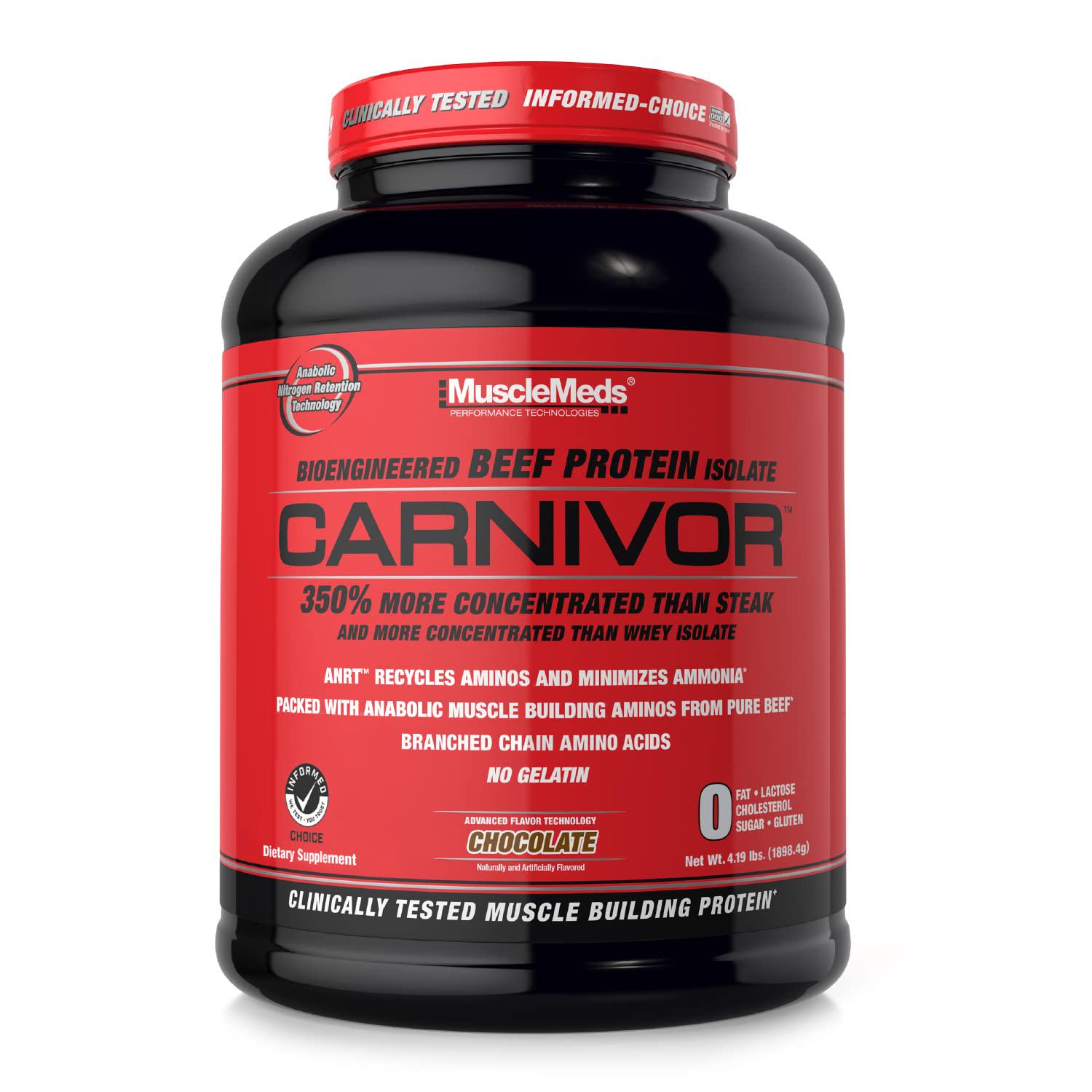 Изолят MuscleMeds Carnivor Bioengineered Beef Protein Isolate chocolate 1898.4 г (00000015648)