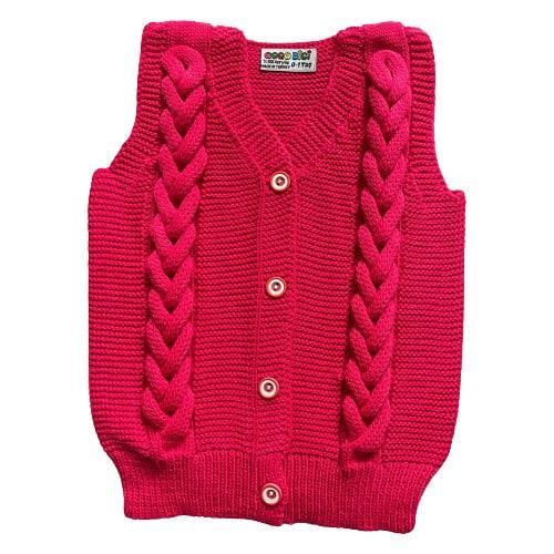 Жилет детский для девочки Gogo Bici Косичка 116 см 6 лет Коралловый (1988849103)