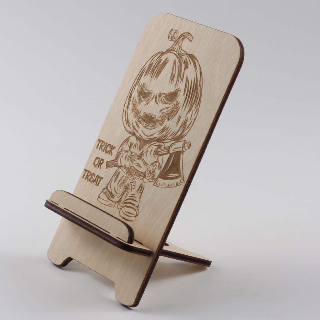 Подставка-держатель для телефона из дерева Хэллоуин 8 (108 (03020111)