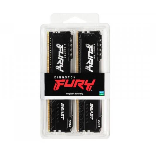 Оперативная память Kingston Fury Beast DDR4 64 Гб 3200 МГц (KF432C16BBK2/64) - фото 3