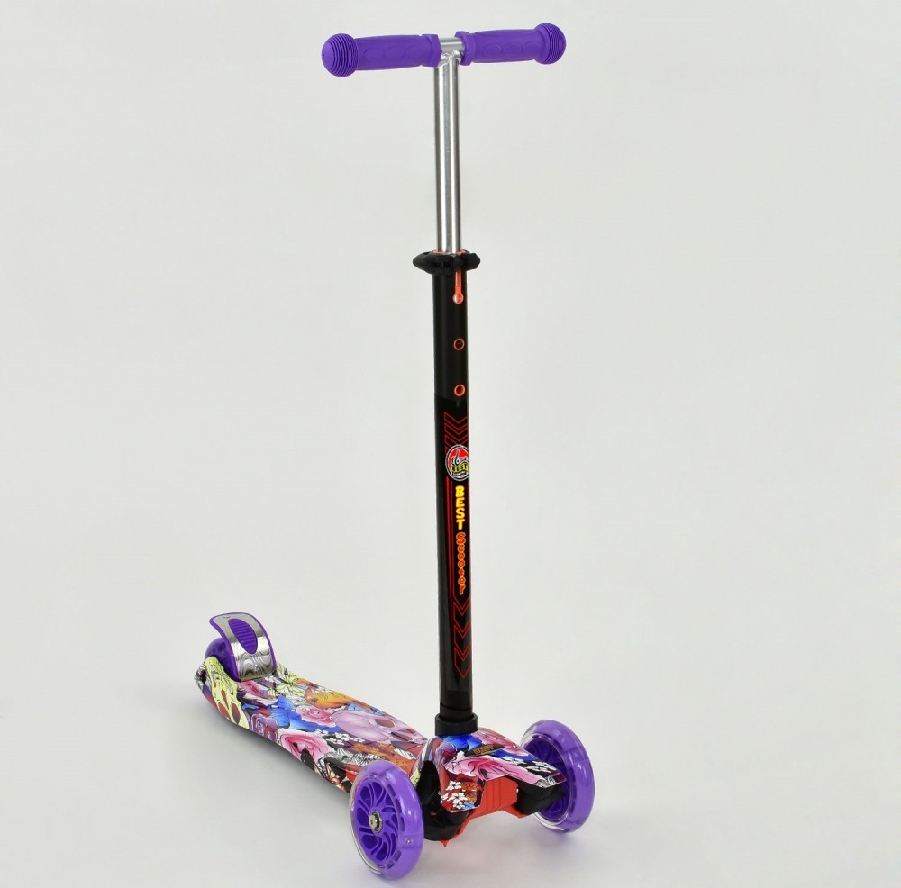 Самокат детский Scooter Maxi Style Draft Pink  WF (2T1047)