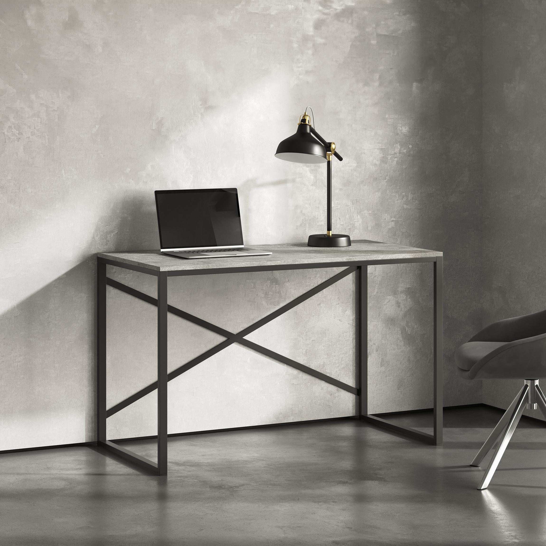 Стіл письмовий лофт Серія 02 1600х800х16 мм Бетон (23493188) - фото 1 Стіл письмовий лофт Серія 02 1600х800х16 мм Бетон (23493188) - фото 1