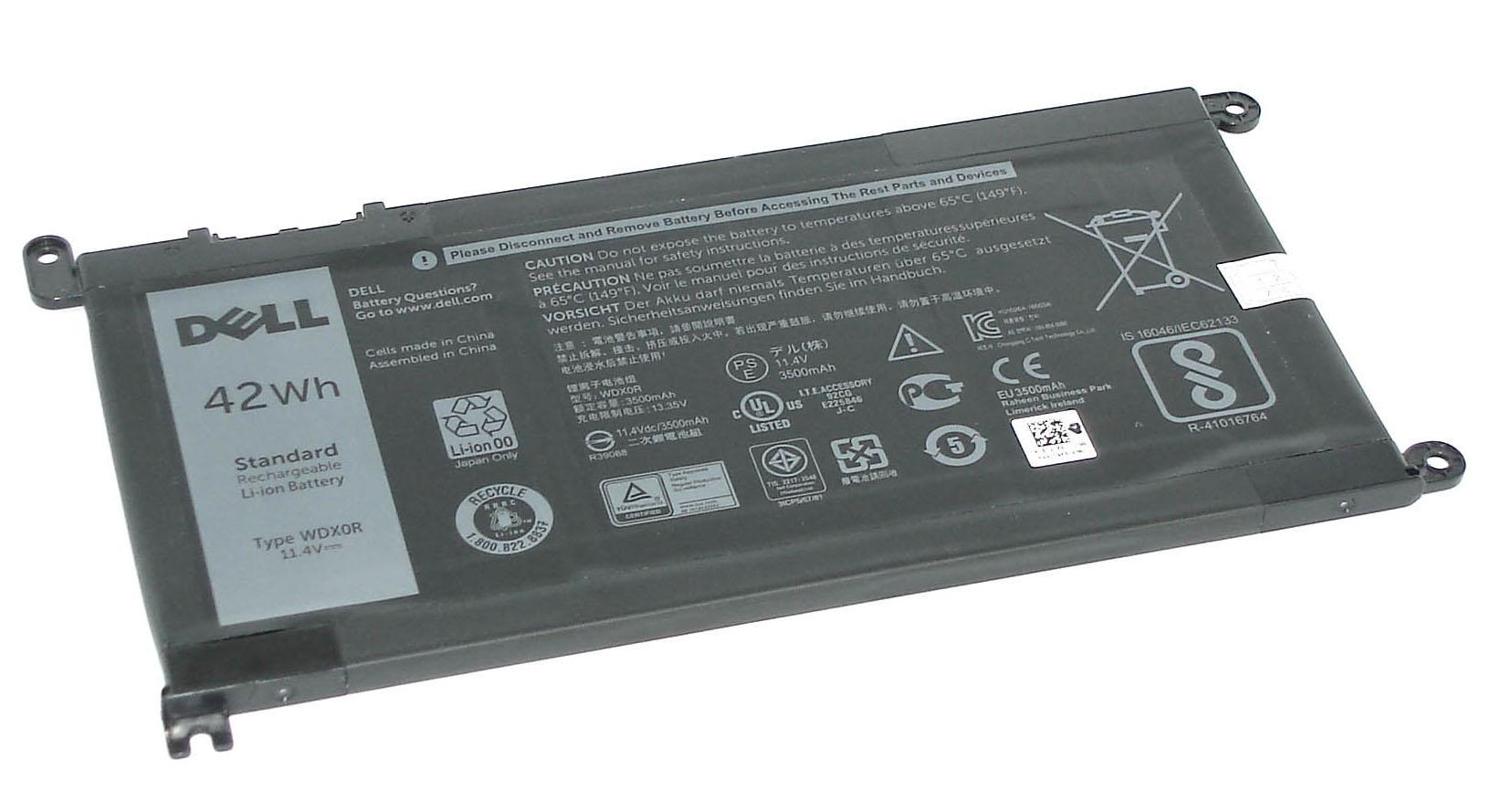 Акумулятор для ноутбука Dell 0WDX0R Inspiron 15-5538 11,4 V 3500 mAh Black (058155)