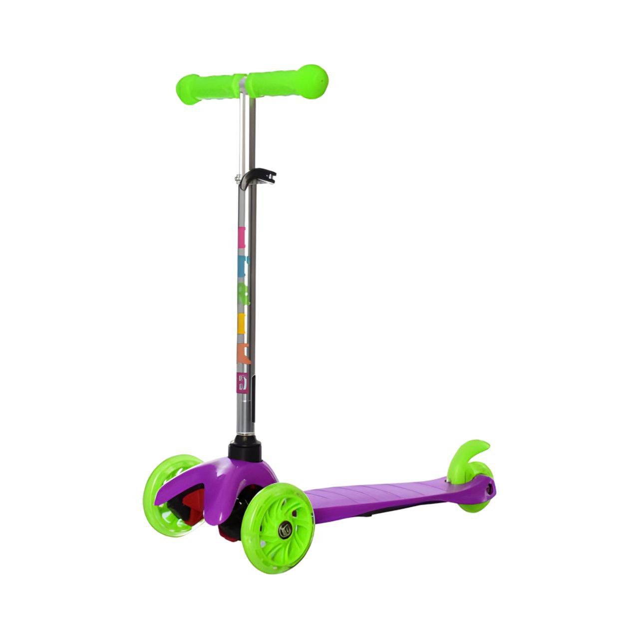 Самокат детский складной BB 3-013-4-CV PU колеса регулируемый руль Фиолетовый (24643644)