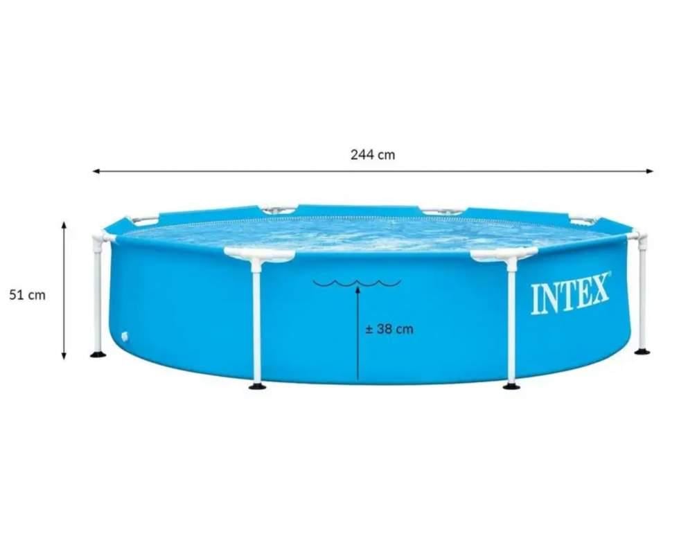 Басейн каркасний Intex 244 x 51 см Синій (28205) - фото 2 Басейн каркасний Intex 244 x 51 см Синій (28205) - фото 2
