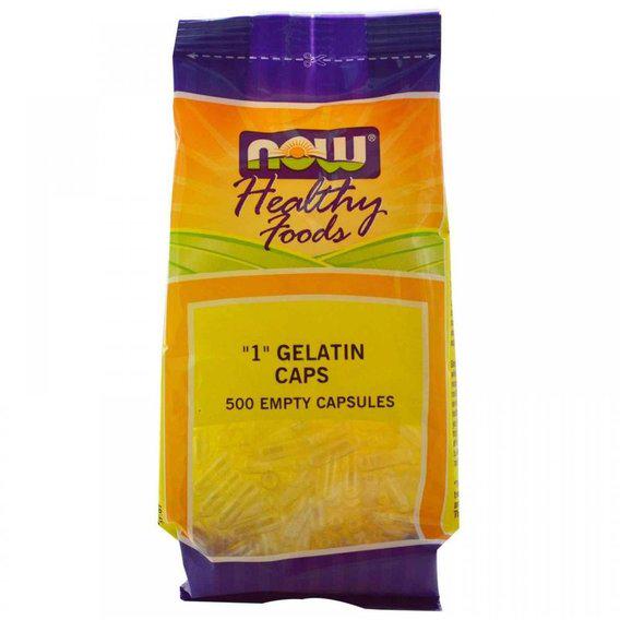 Порожні капсули NOW Foods "1" Gelatin Cap 500 капс.