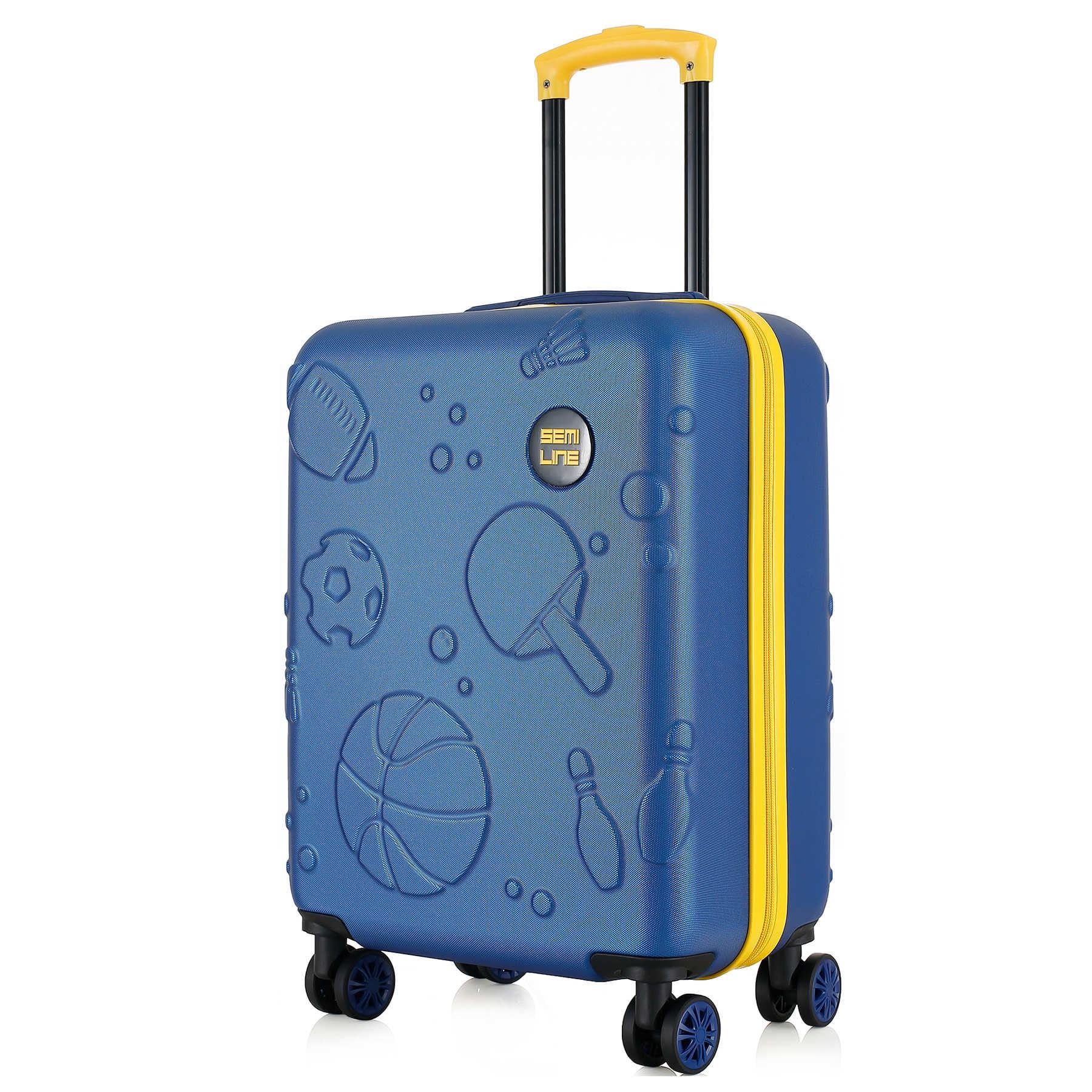 Чемодан малый детский SEMI LINE 20" ABS-Plastic S Blue/Yellow (T5888-2)
