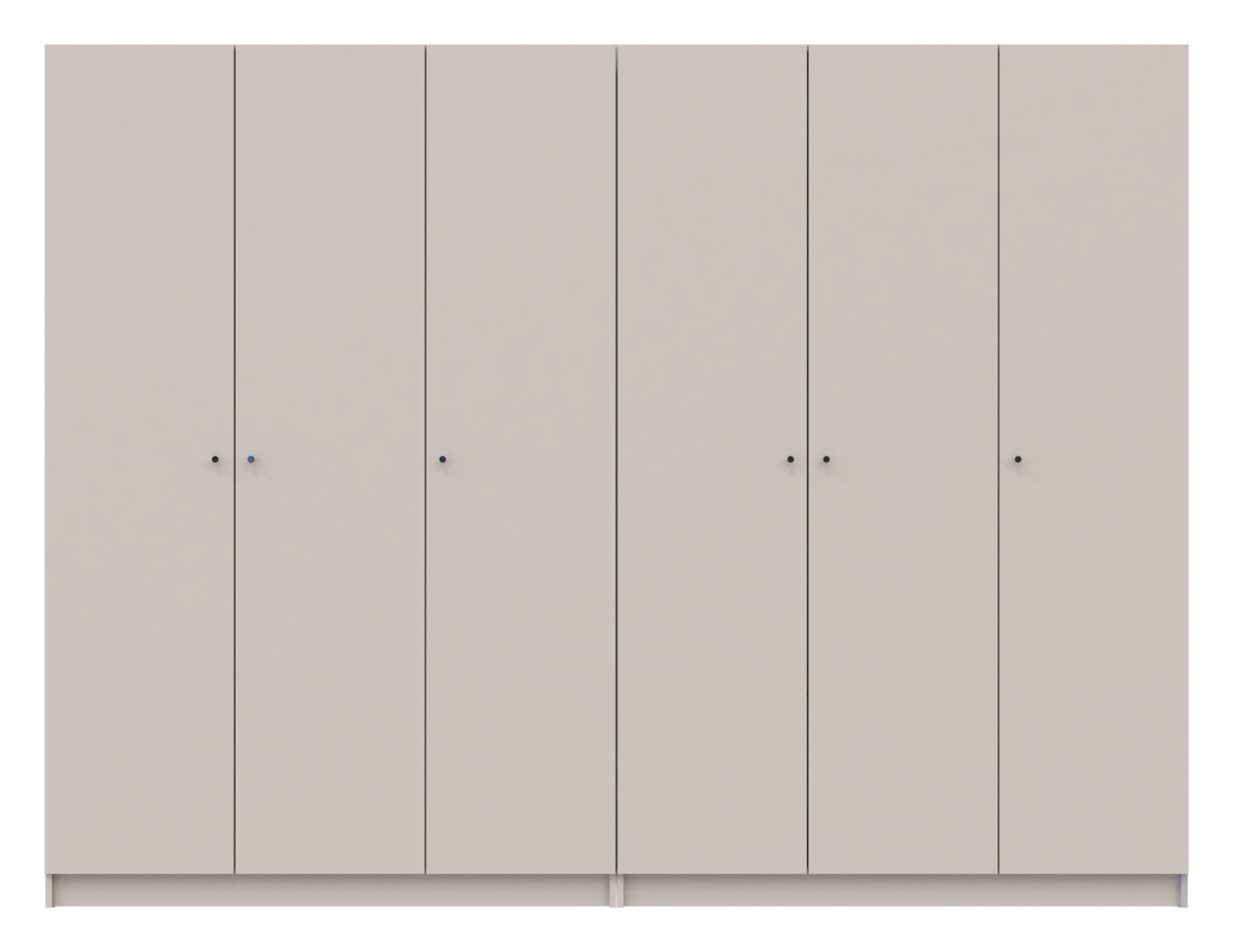 Шкаф для одежды Doros Промо 3+3 ДСП 270х48х204 см Кашемир (80737674)