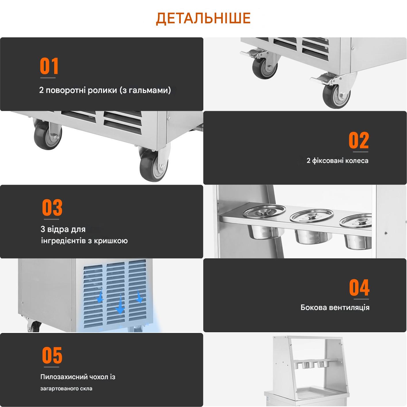 Машина для приготування морозива Vevor 965W (5517771) - фото 13 Машина для приготування морозива Vevor 965W (5517771) - фото 13