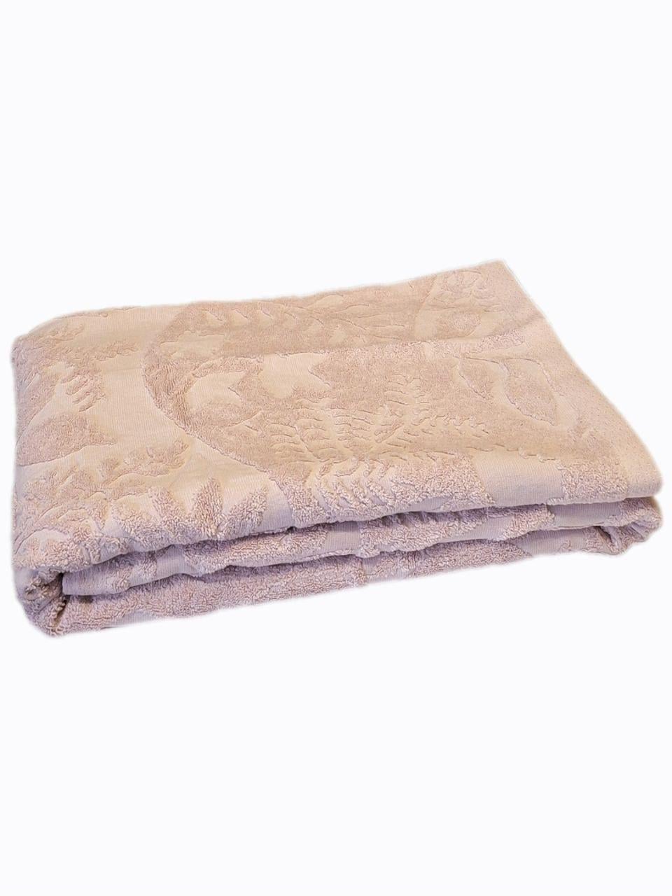 Простынь махровая Parisa Home 150x200 см Пудровая (2101)