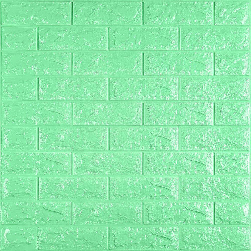 3D-панель самоклеющаяся Sticker Wall Кирпич мята 700х770х7 мм (Панель-12-7мм)