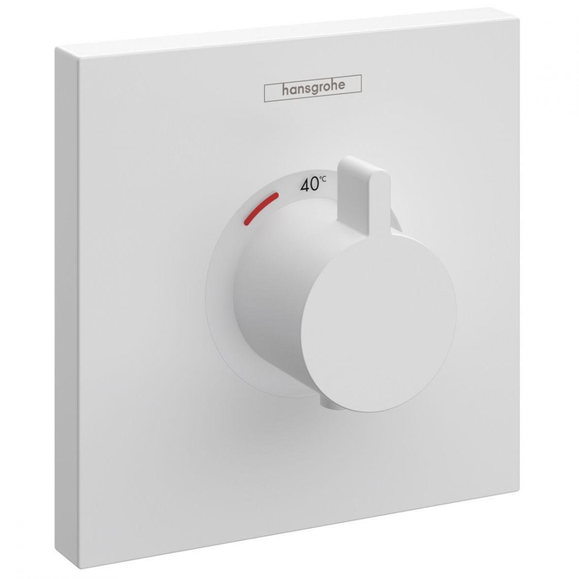 Термостат скрытого монтажа Hansgrohe ShowerSelect HighFlow White matt (15760700)