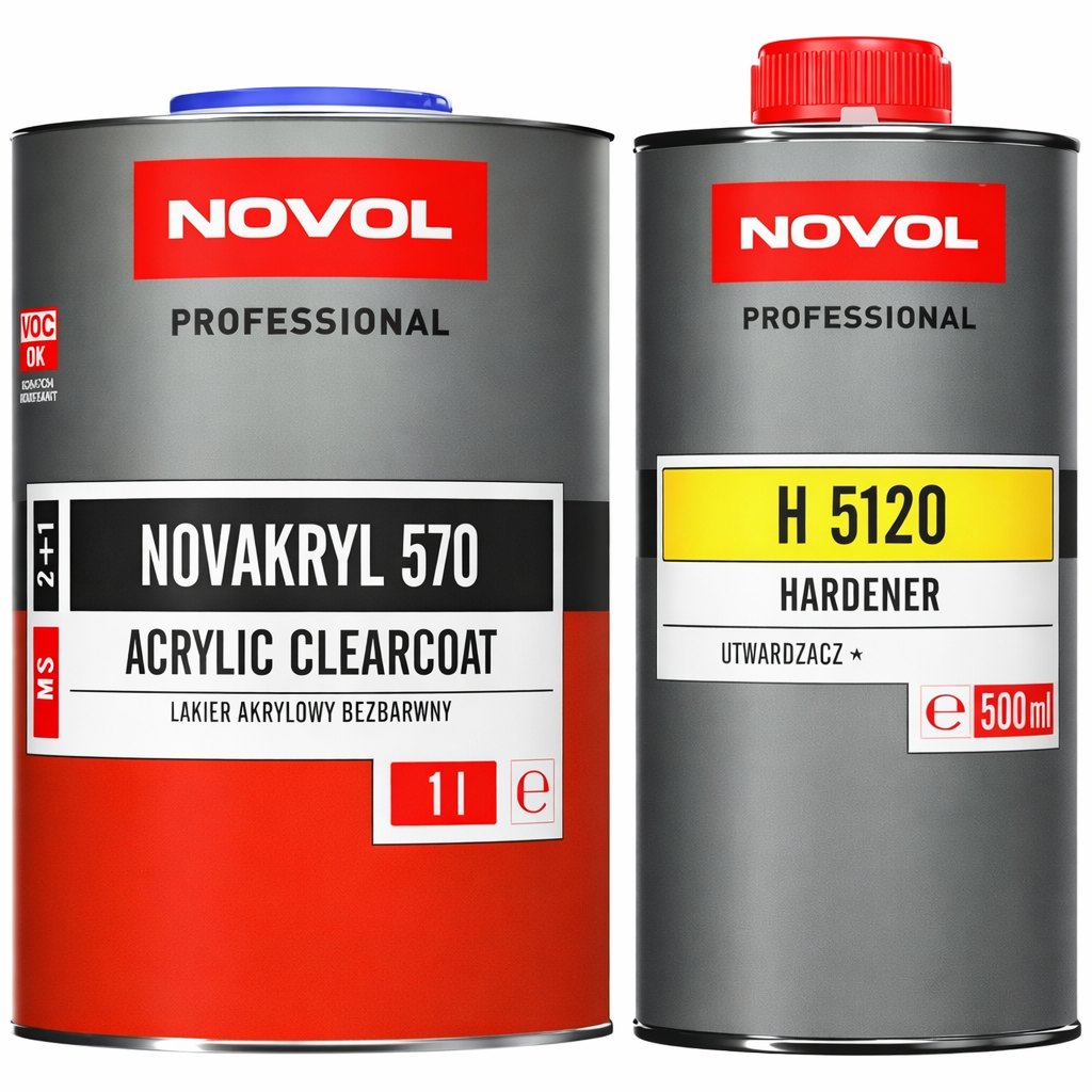 Лак акриловый NOVOL Novakryl 570 2:1 MS 1 л/500 мл