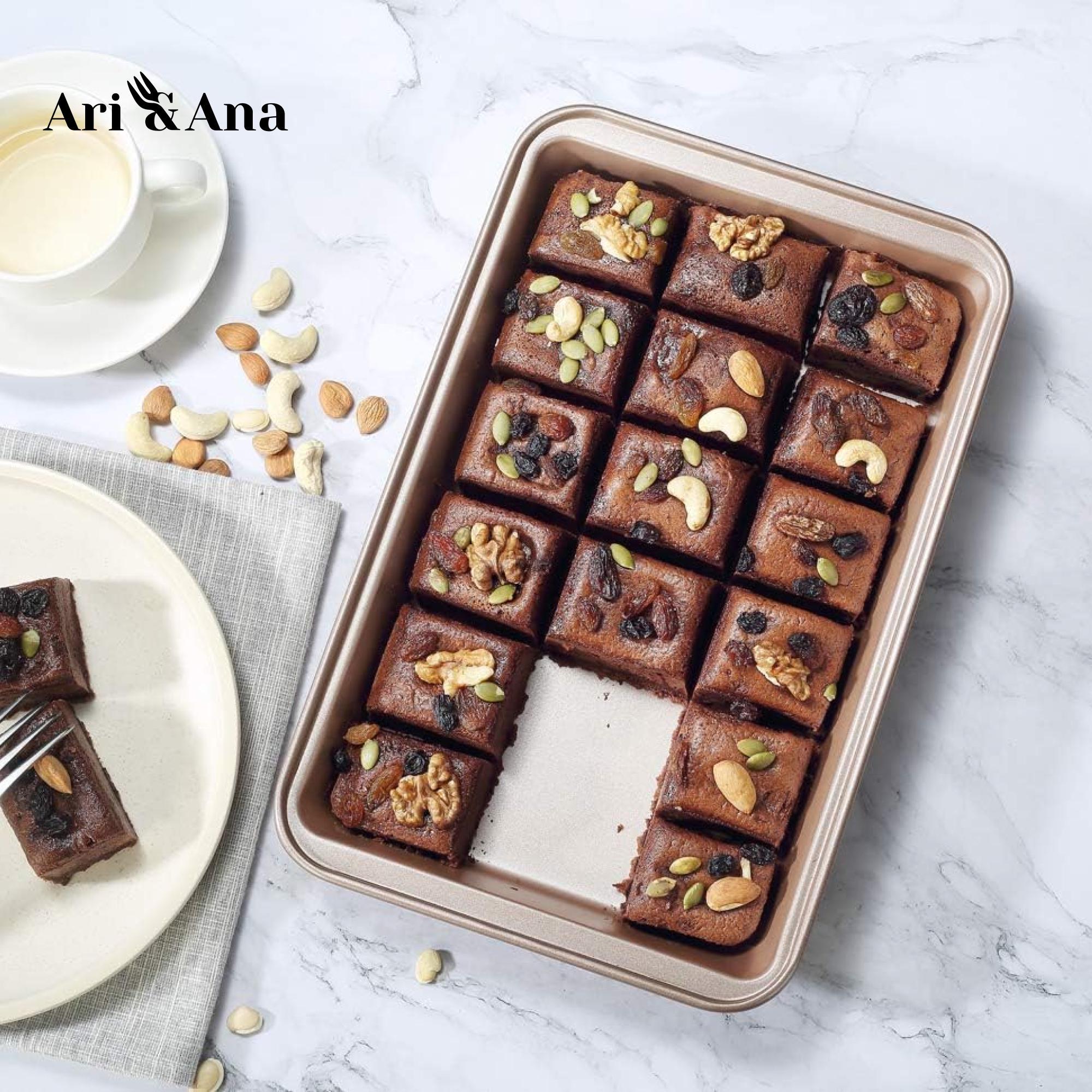 Форма для выпечки брауни с решеткой Ari/Ana антипригарная форма из углеродистой стали 31х20 см - фото 9 Форма для выпечки брауни с решеткой Ari/Ana антипригарная форма из углеродистой стали 31х20 см - фото 9