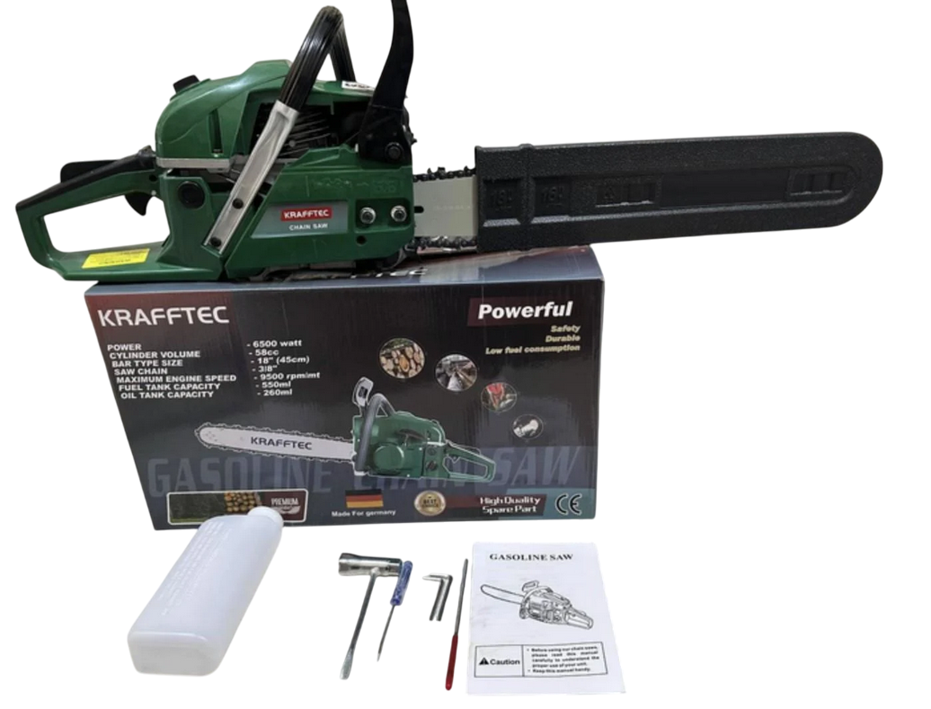 Бензопила цепная KRAFFTEC 6500 45 см Бензопила цепная KRAFFTEC 6500 45 см
