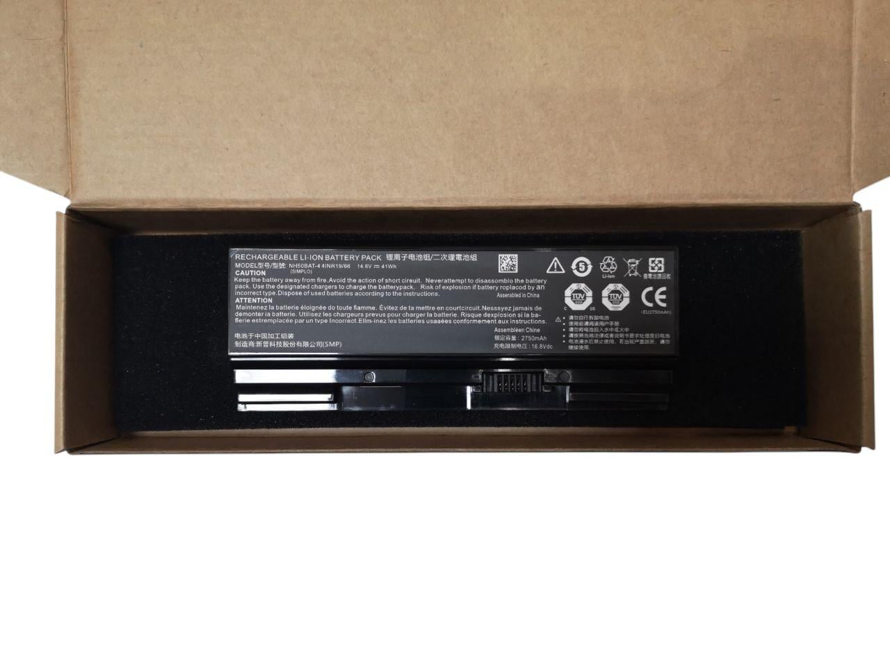 Аккумулятор для Clevo NH70RAQ/NH55EDQ/NH50RA/T58/NP6875/NH50BAT-4 2750 mAh 41Wh (34175536)