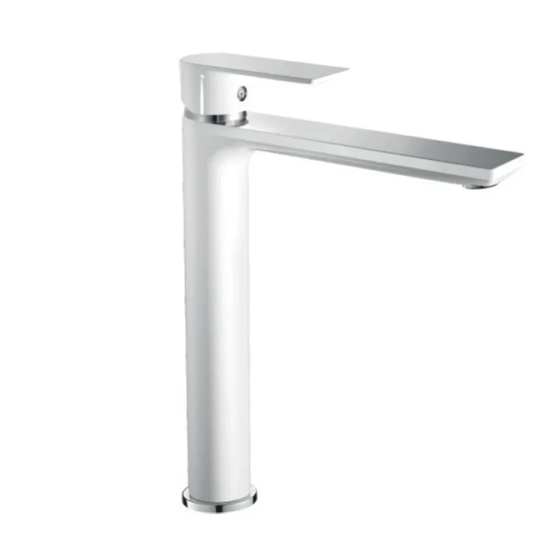 Смеситель для умывальника Haiba Alex 001 High White/Chrome (HB9564)