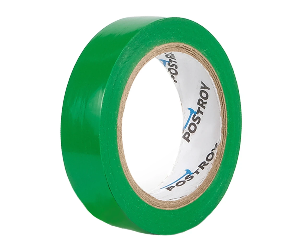 Ізоляційна стрічка Postroy ПВХ 20 м Зелений (2430252027) - фото 1