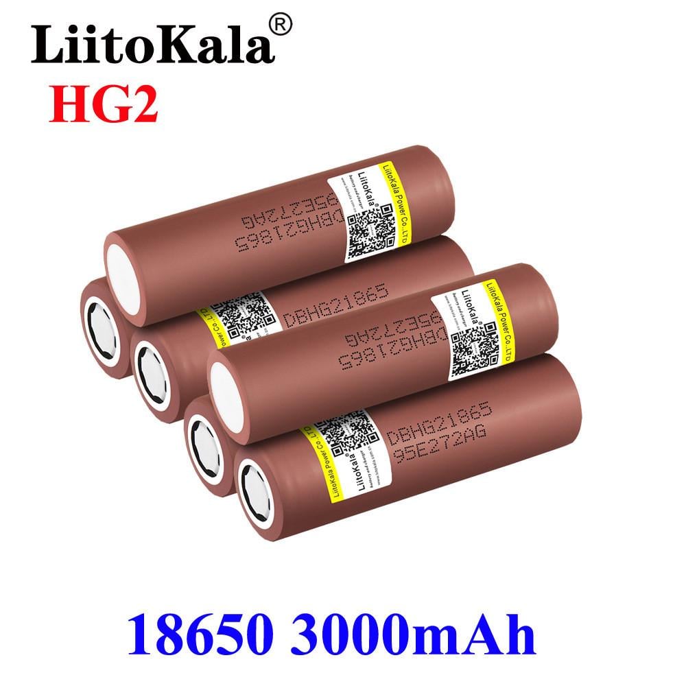 Акумулятор LiitoKala Lii HG2 18650 15А li-ion 3000 mAh - фото 2