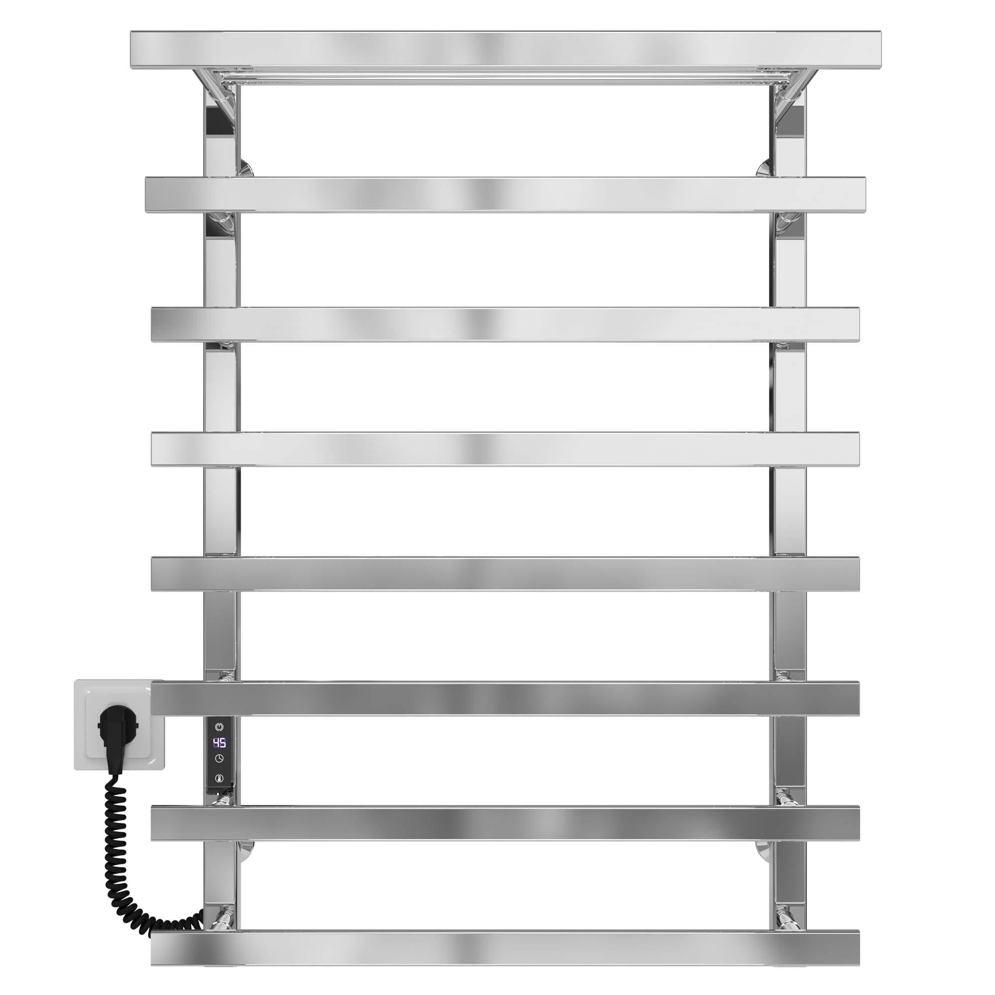 Полотенцесушитель электрический Deffi Agata П8 JD04 левое подключение нержавеющая сталь 500х800 мм Хром (A.AG.80.50.8.E.C.L.2)