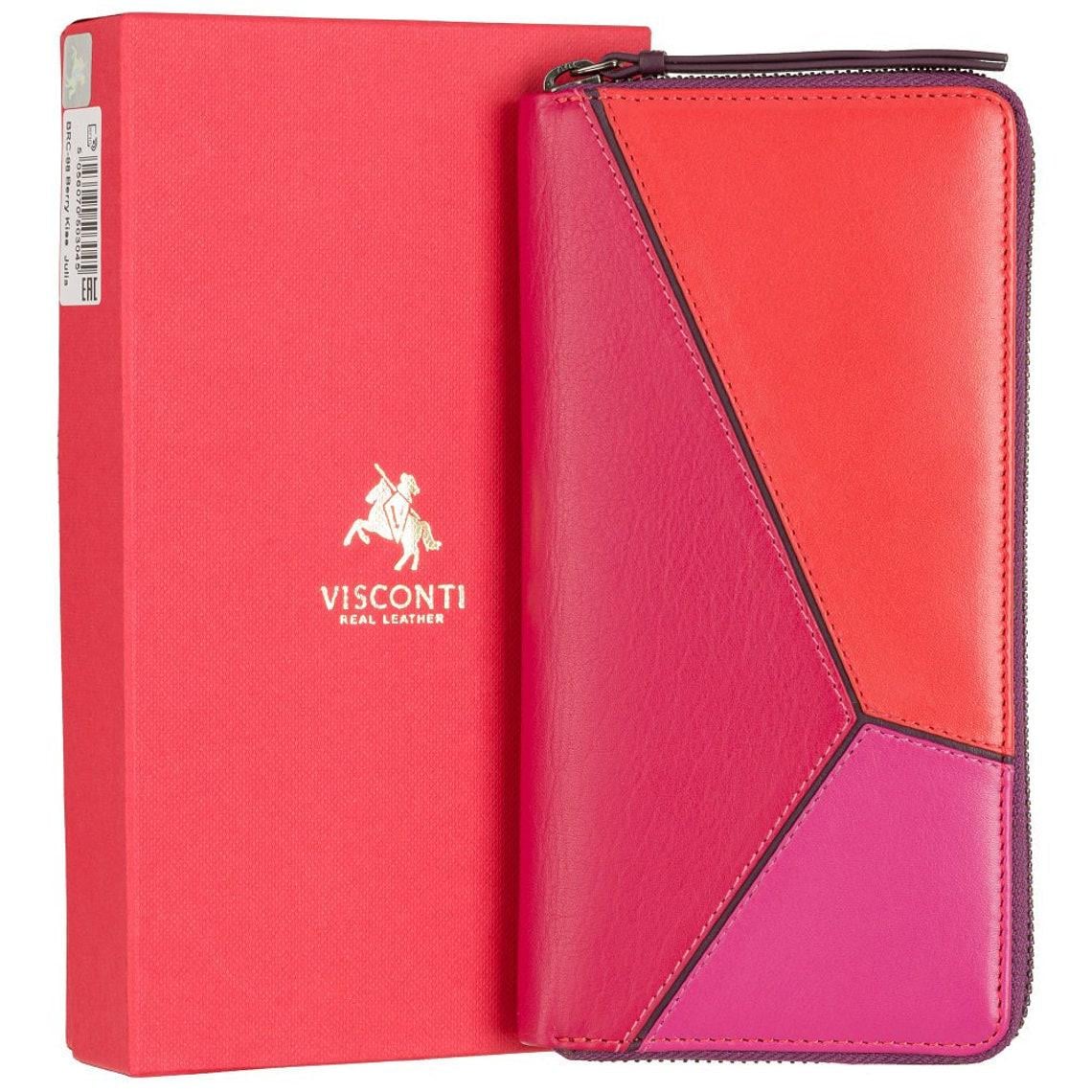 Гаманець жіночий шкіряний Visconti BRC98 Julia Berry Kiss