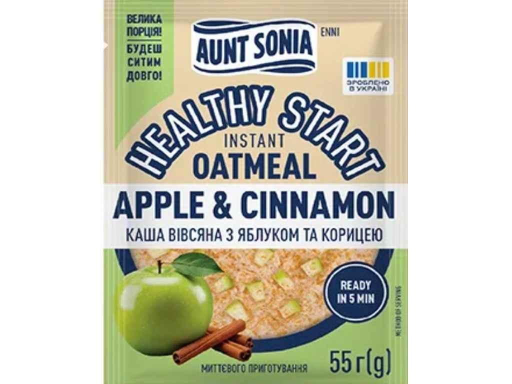 Каша овсяная быстрого приготовления Тьотя Соня с яблоком и корицей 55 г (2855427449)