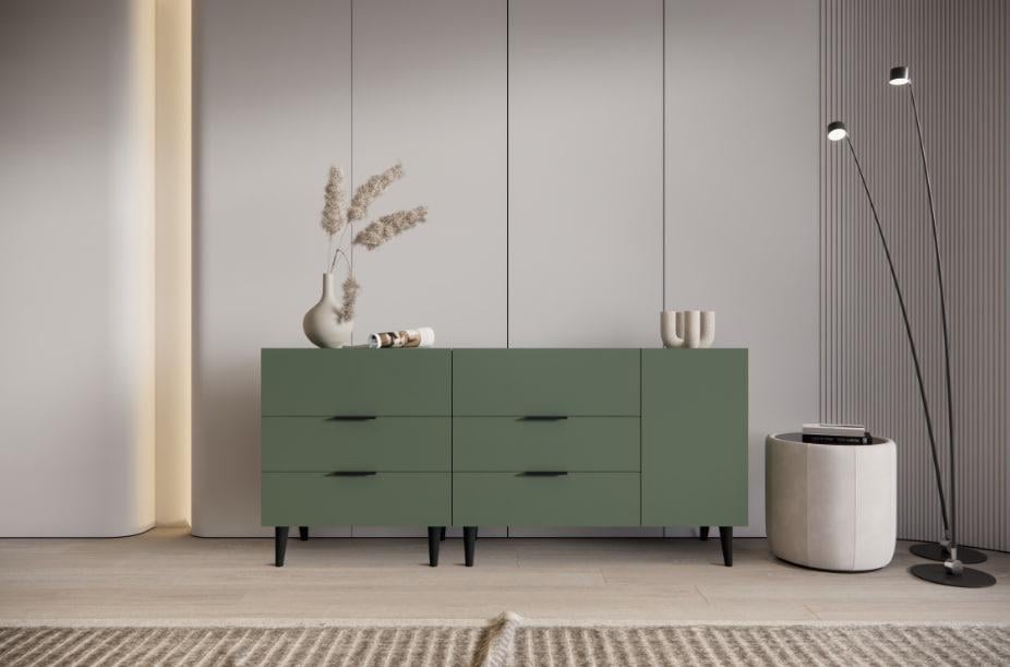Комод большой на ножках (ROYALE3B1800GRGR) Комод большой на ножках (ROYALE3B1800GRGR)