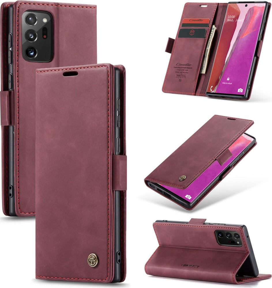 Чехол книжка с магнитом Samsung Galaxy Note20 Ultra N985 CaseMe Wine (38343-42)