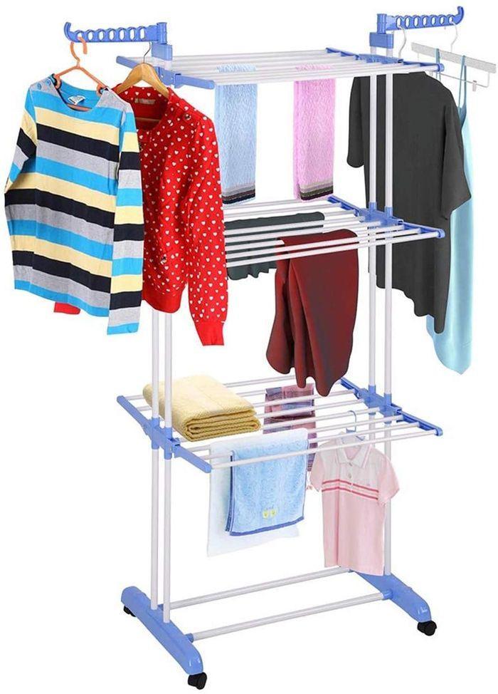 Сушилка для белья 3 Tiers Garment rack Белый (0280) - фото 4