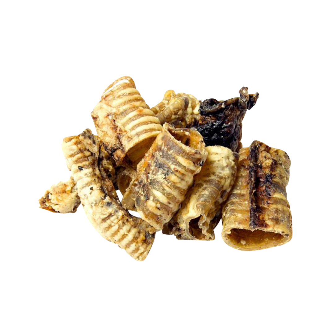 Ласощі для собак натуральні Селянські Смаколики сушена трахея яловича 500 г