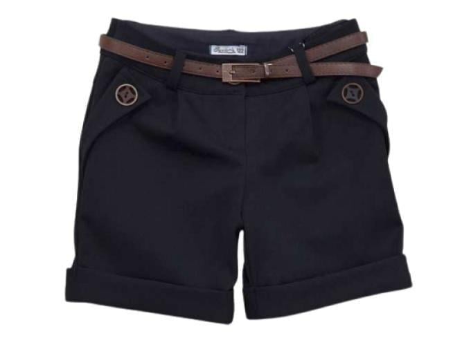 Шорты школьные для девочки Suzie ДЖАНЕТ 03 шерсть 152 см Черный (542601_152)