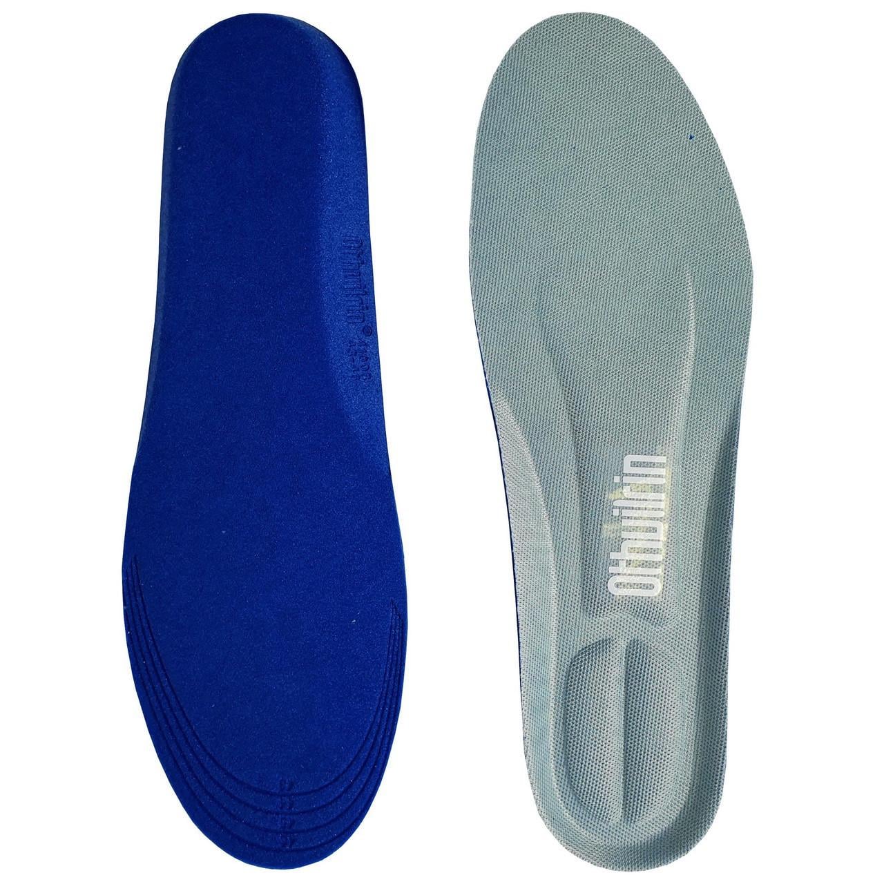 Стельки для обуви Memory Foam с эффектом памяти анатомические обрезные с амортизацией р. 42-46 Серый (7G-F-7842Q)