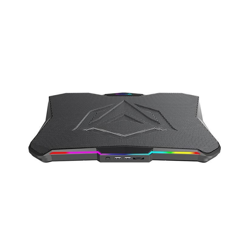 Подставка под ноутбук Gaming Cooling Pad CP4040 с подсветкой RGB 6 вентиляторов 9-17" Черный (623242)