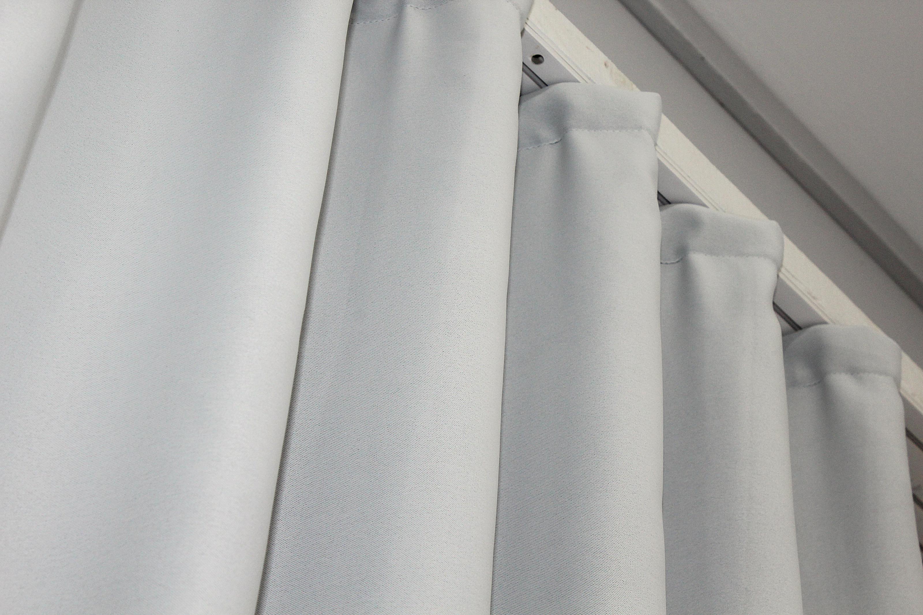 Комплект штор VR-Textil Bagema Rvs № 1247ш блэкаут 150х270 см 2 шт. Светло-серый (33-0080) - фото 6