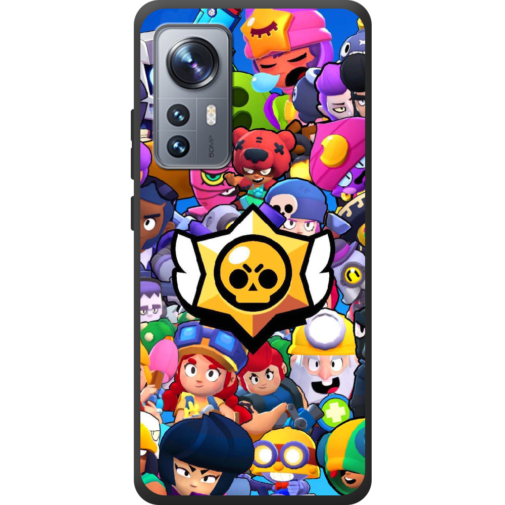 ᐉ Чехол BoxFace Xiaomi 12 / 12X Brawl Stars Черный силикон  (44529-up2389-44506) • Купить в Киеве, Украине • Лучшая цена в Эпицентр