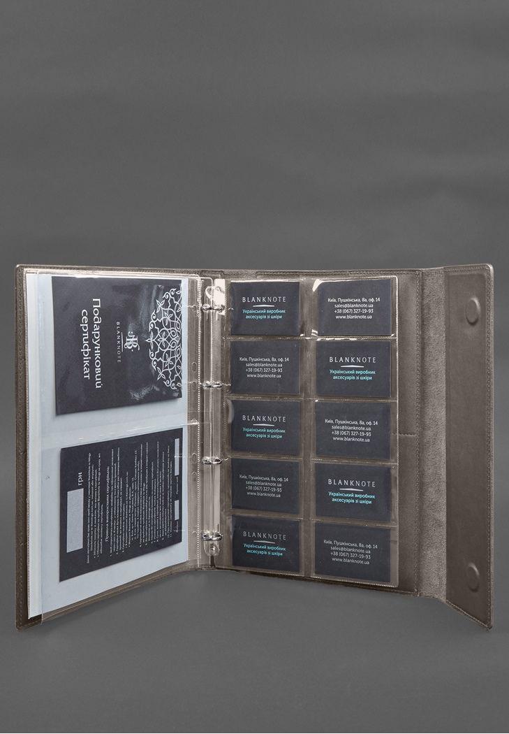 Папка шкіряна для документів сімейна А4 на сегрегаторі з файлами Темно-бежевий(A-028629) - фото 7 Папка шкіряна для документів сімейна А4 на сегрегаторі з файлами Темно-бежевий(A-028629) - фото 7