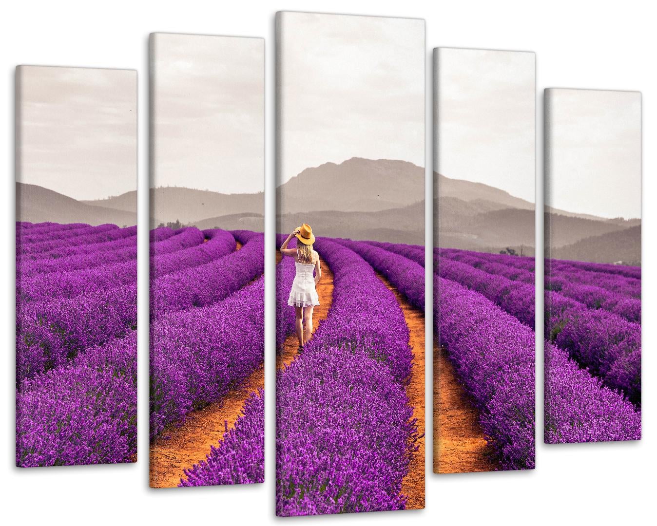 Картина модульная Лаванда Девушка 110х160 см (Art-399_5)