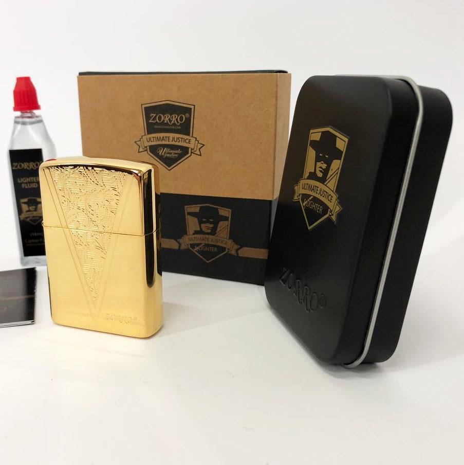 Набор для зажигалки бензиновая Zorro HL-366 Золото (310841) Набор для зажигалки бензиновая Zorro HL-366 Золото (310841)