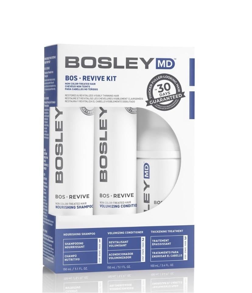 Набір для відновлення стоншеного нефарбованого волосся Bosley MD BOSLEY Bos Revive for Non Color-Treated Hair Kit