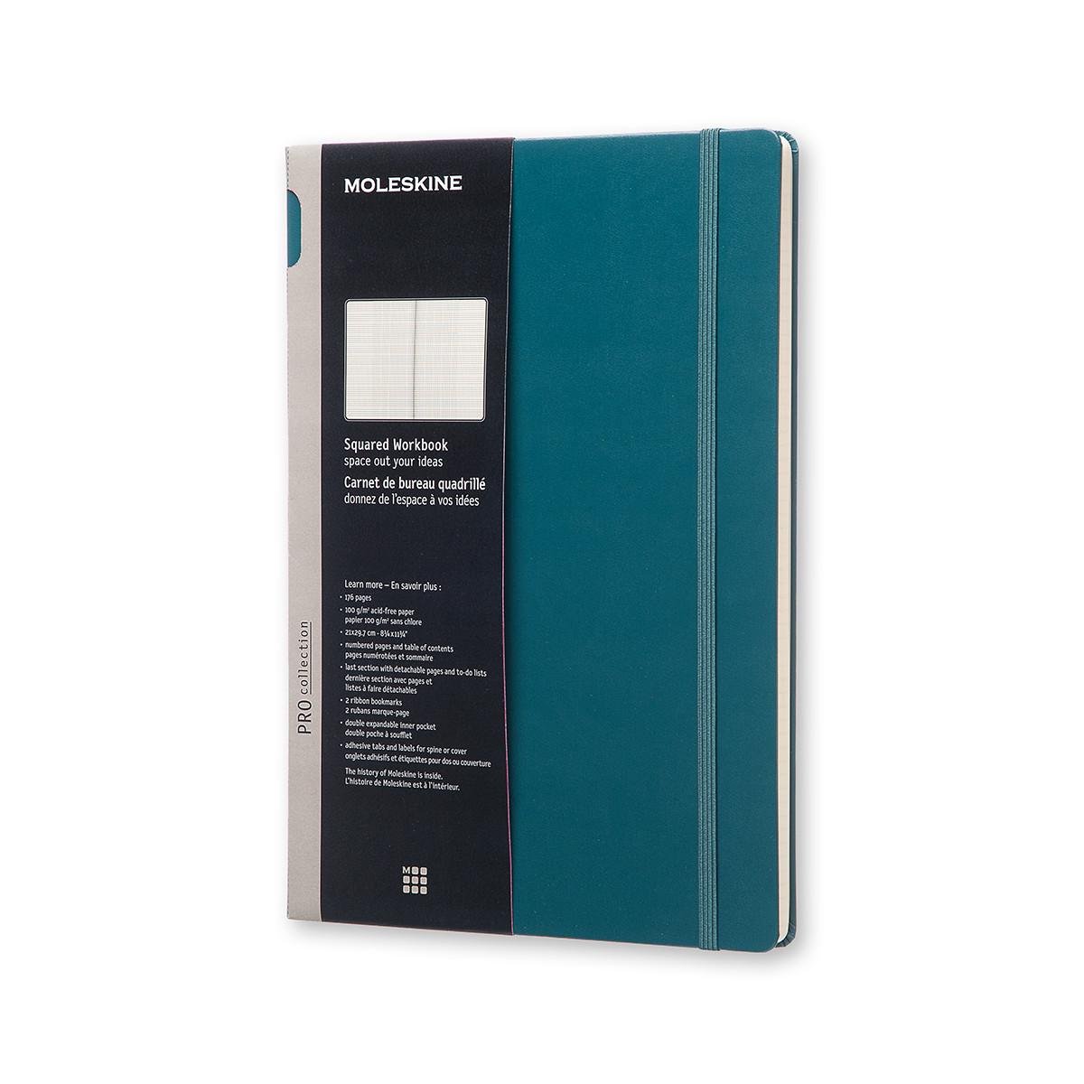 Блокнот Moleskine Workbook а4 21х29,7 см 176 страниц в клетку шалфей (8051272891553)